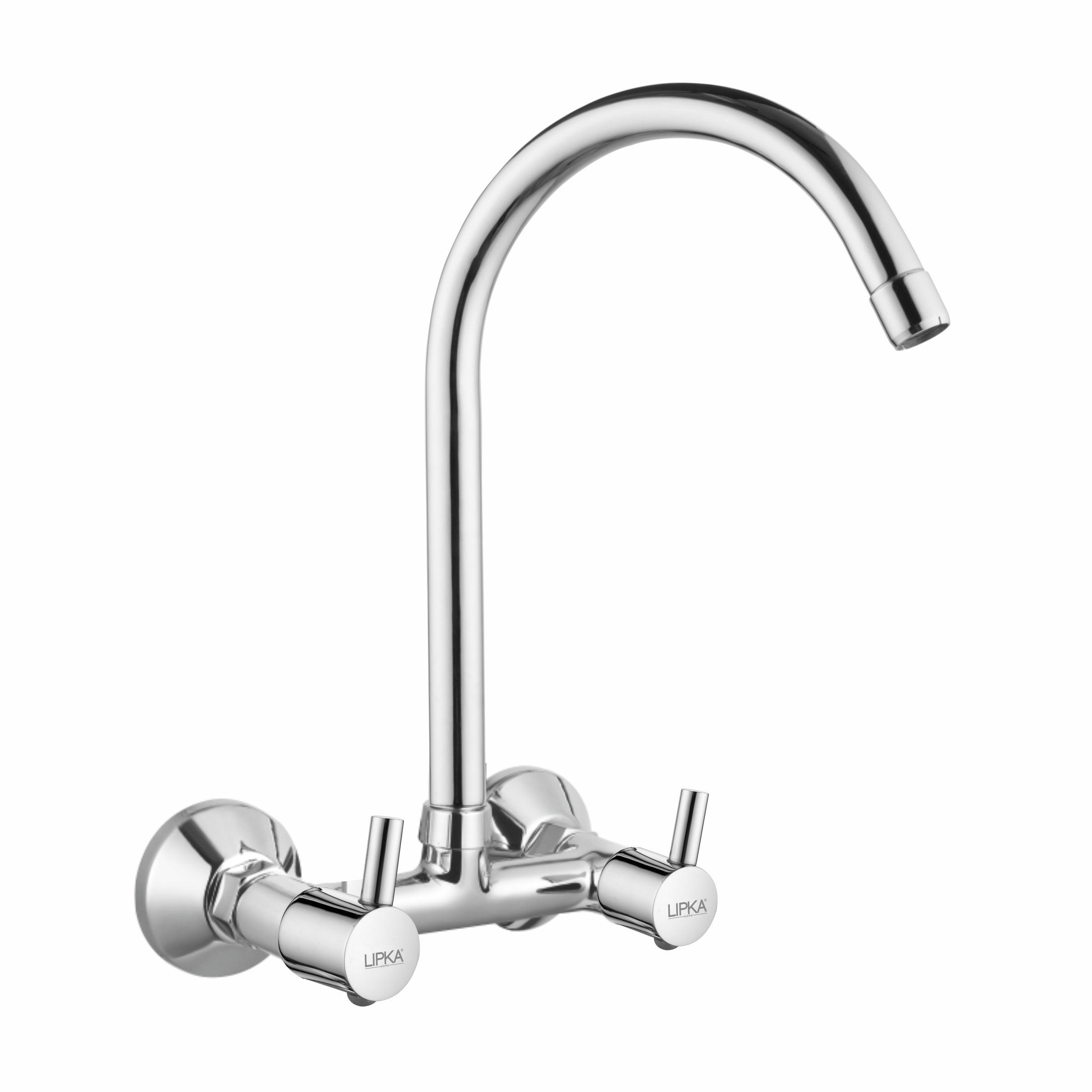 Kyron Sink Mixer Brass Faucet with Round Swivel Spout (20 Inches) - LIPKA - Lipka Home