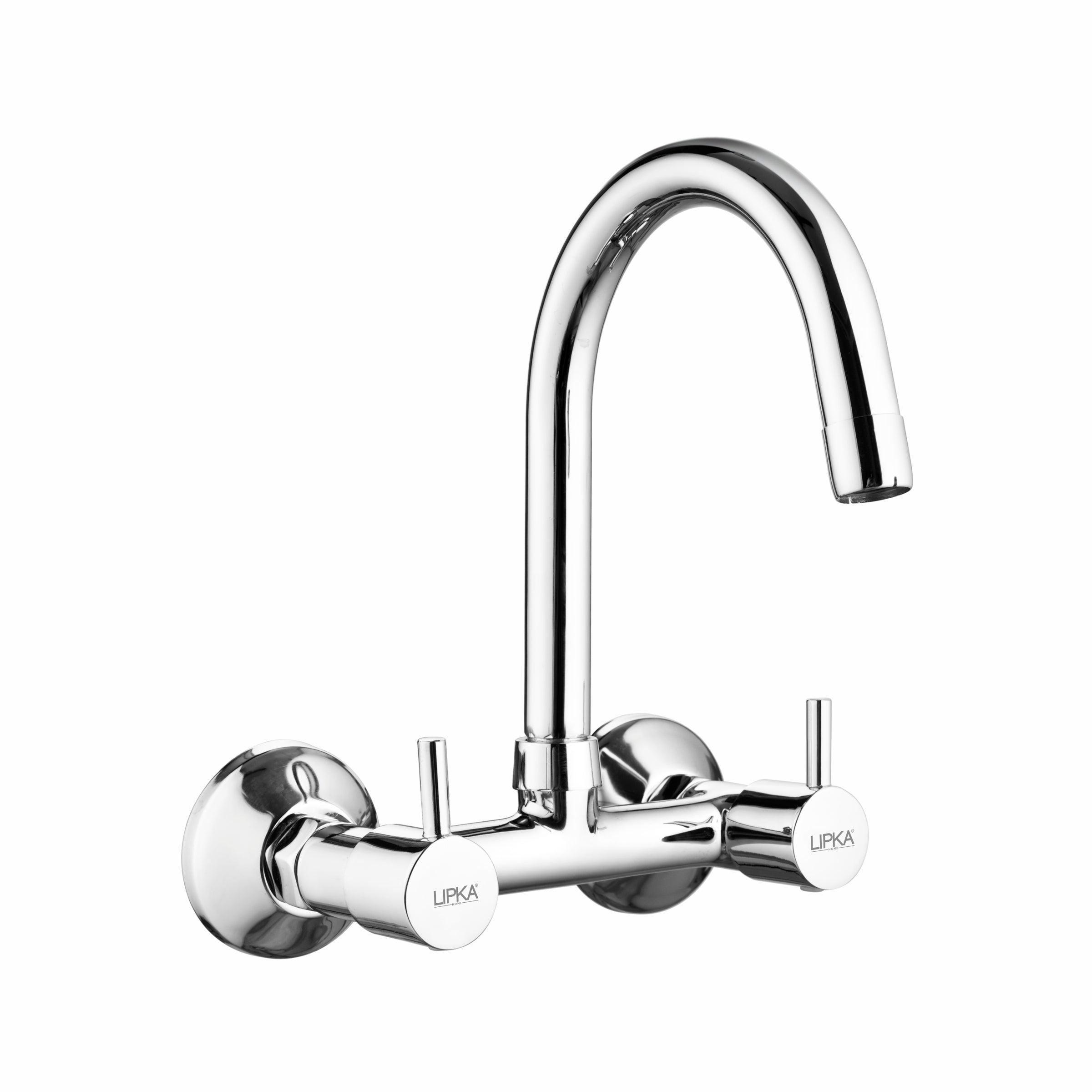 Kyron Sink Mixer Brass Faucet with Round Swivel Spout (12 Inches) - LIPKA - Lipka Home