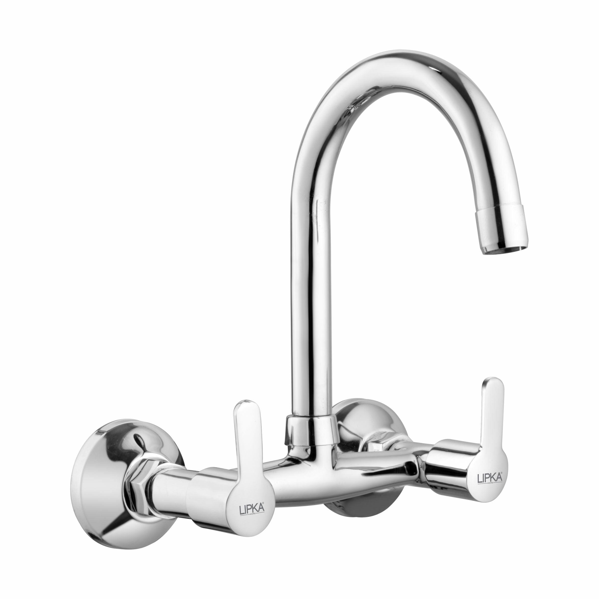 Frenk Sink Mixer Brass Faucet with Round Swivel Spout (15 Inches)