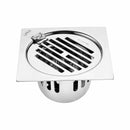 Golden Classic Jali Square Flat Cut Floor Drain (6 x 6 Inches) with Hinge and Cockroach Trap - LIPKA - Lipka Home