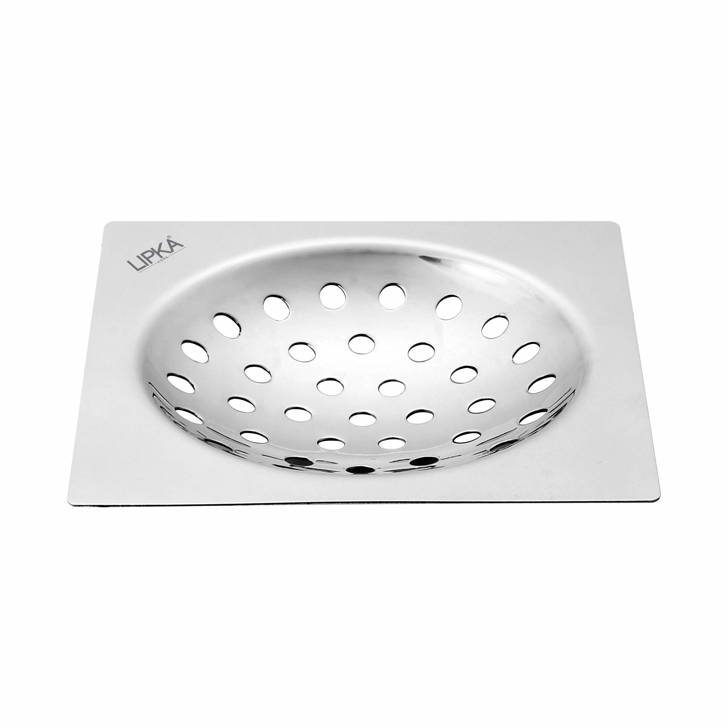 UNO Square Flat Cut Floor Drain (5 x 5 Inches) - LIPKA - Lipka Home