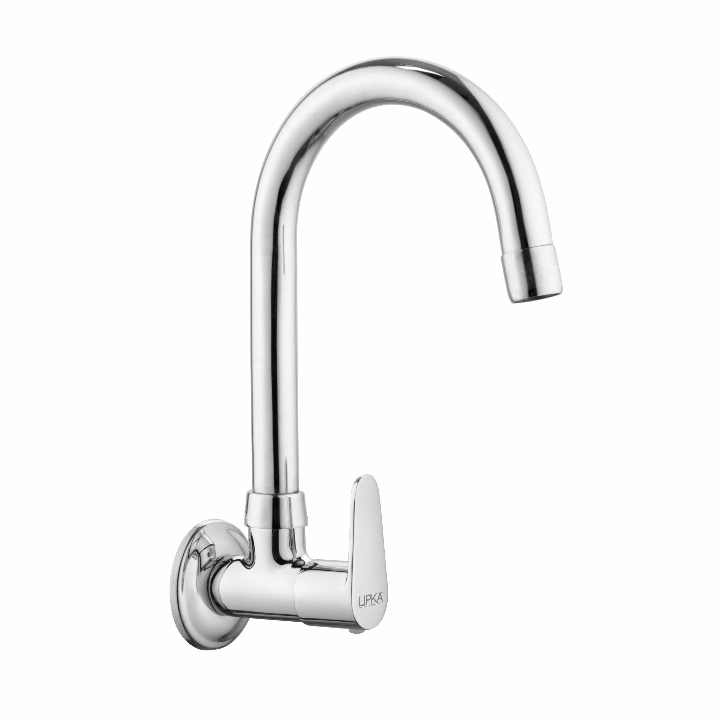 Virgo Sink Tap Brass Faucet with Round Swivel Spout (15 Inches) - LIPKA - Lipka Home