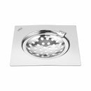 Eon Square Flat Cut Floor Drain with Hinge (6 x 6 Inches) - LIPKA - Lipka Home