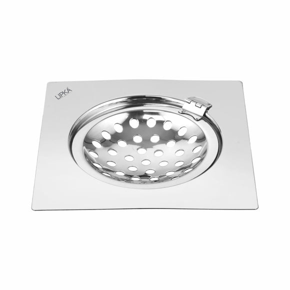 Eon Square Flat Cut Floor Drain with Hinge (6 x 6 Inches) - LIPKA - Lipka Home