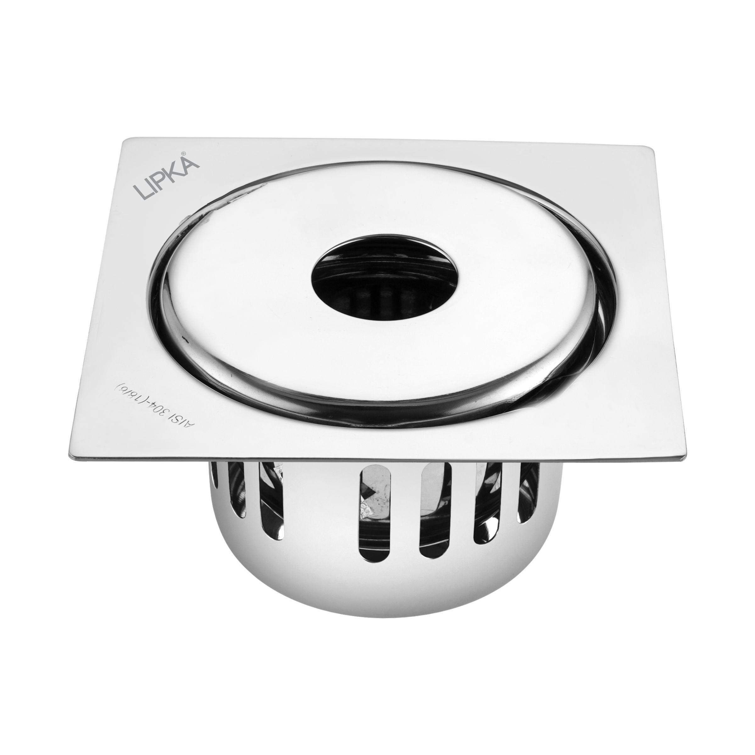 Full Moon Square Floor Drain (5.5 x 5.5 Inches) with Hole and Cockroach Trap - LIPKA - Lipka Home