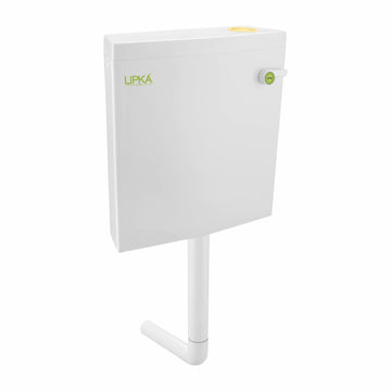 Square Flushing Cistern/ Flush Tank (White) |Commode not included| - LIPKA - Lipka Home