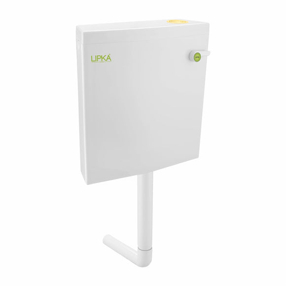 Square Flushing Cistern/ Flush Tank (White) |Commode not included| - LIPKA - Lipka Home