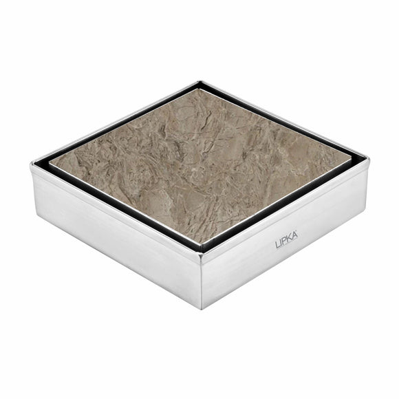Marble Insert Shower Drain Channel (4 X 4 Inches) - LIPKA - Lipka Home