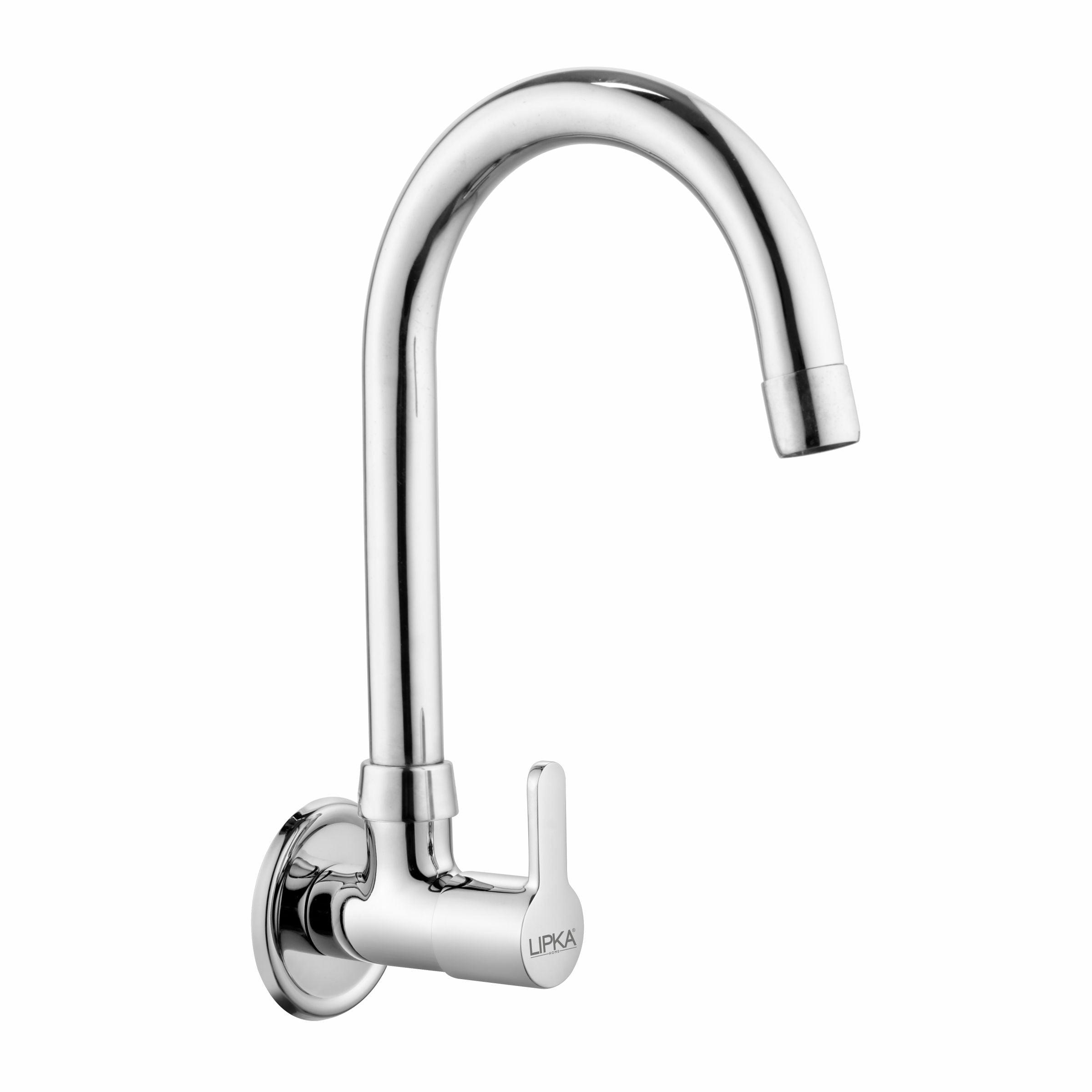 Fusion Sink Tap Brass Faucet with Round Swivel Spout (15 Inches) - LIPKA - Lipka Home