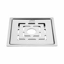 Orange Flat Cut Exclusive Square Floor Drain (5 x 5 Inches) with Hole - LIPKA - Lipka Home
