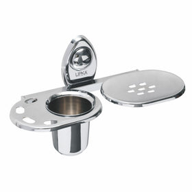 Point Soap Dish with Tumbler Holder - LIPKA - Lipka Home