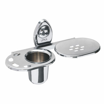 Point Soap Dish with Tumbler Holder - LIPKA - Lipka Home