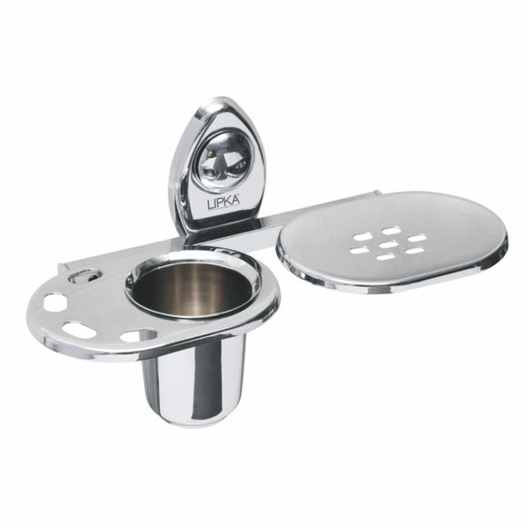 Point Soap Dish with Tumbler Holder - LIPKA - Lipka Home