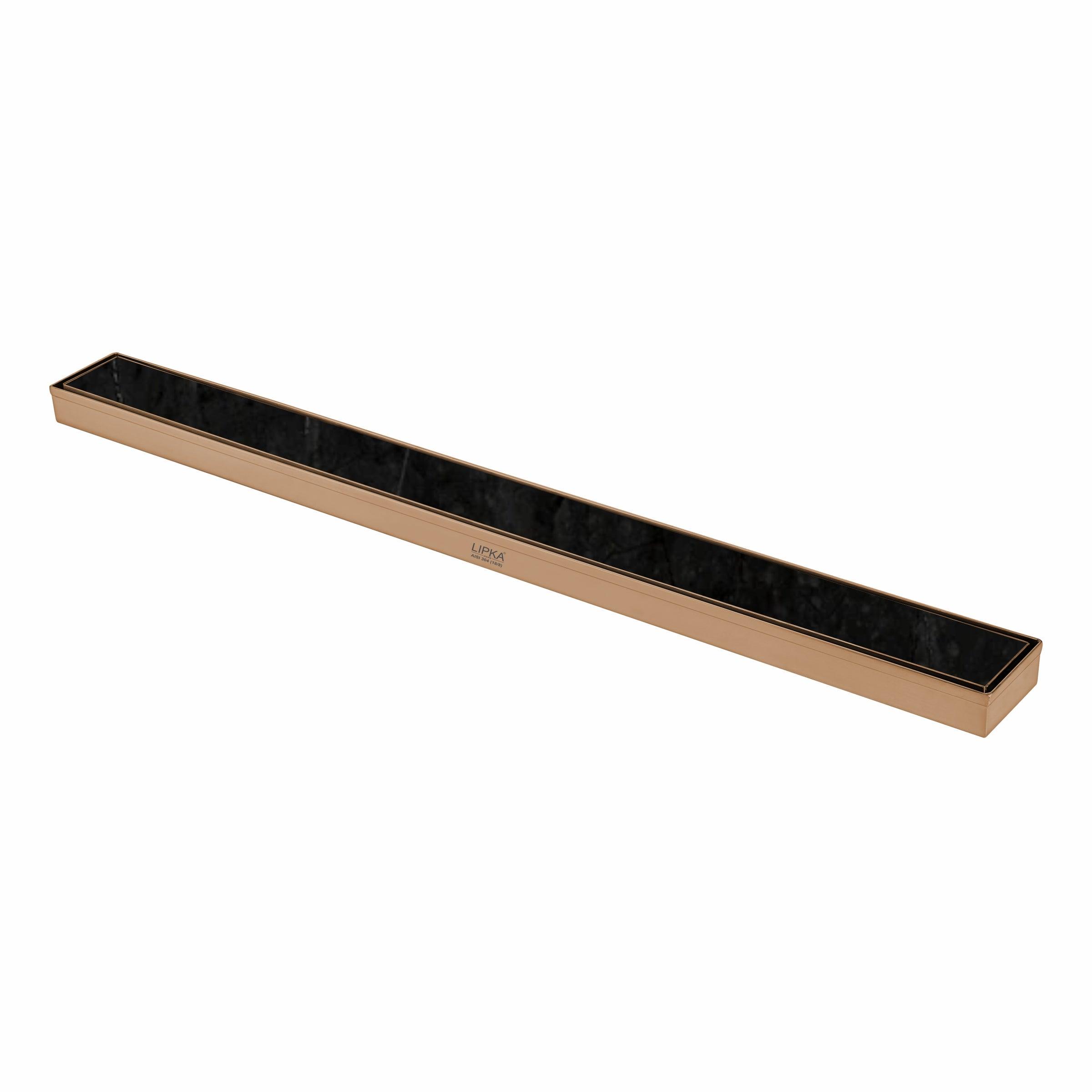 Tile Insert Shower Drain Channel - Antique Copper (32 x 2 Inches)