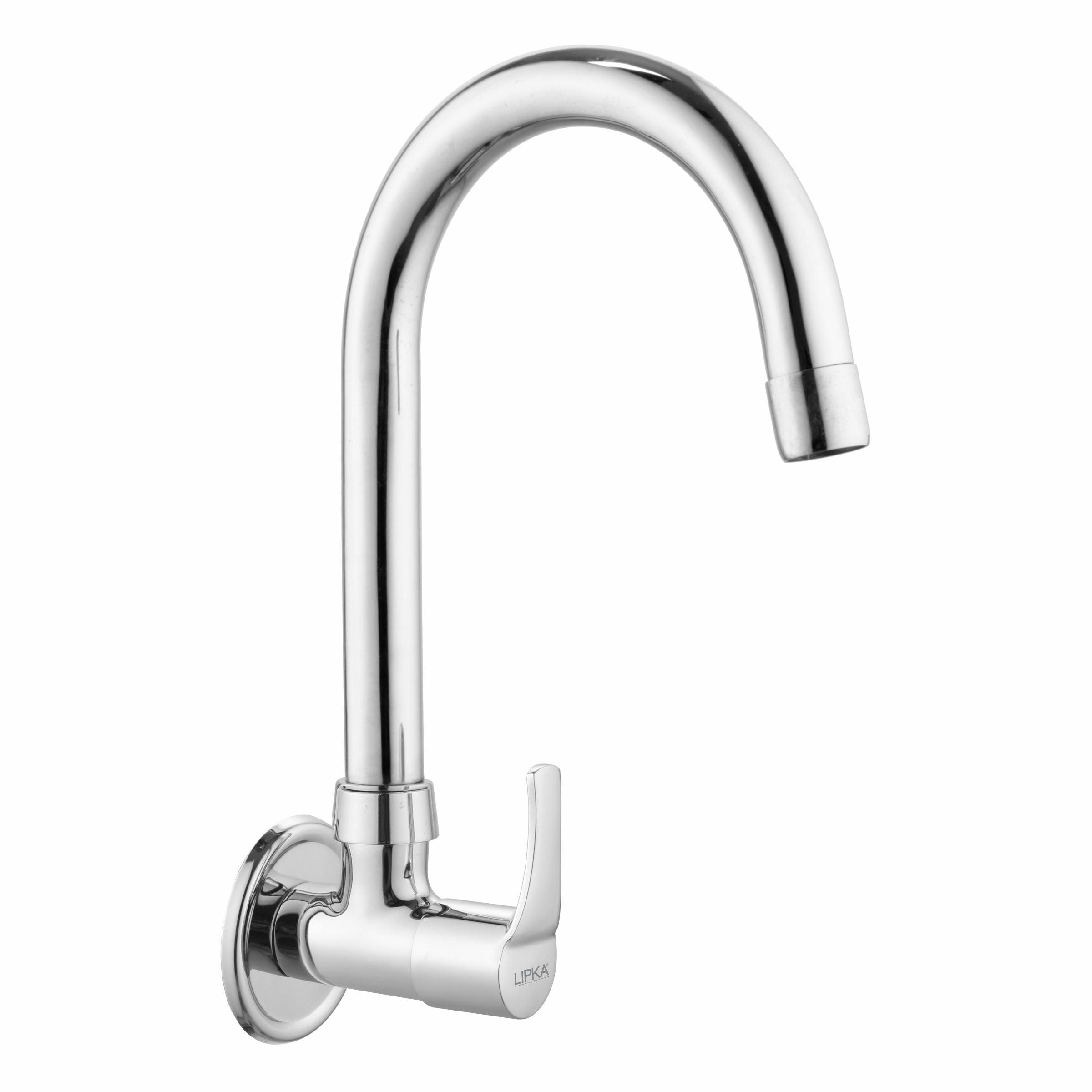 Coral Sink Tap Brass Faucet with Round Swivel Spout (15 Inches) - LIPKA - Lipka Home