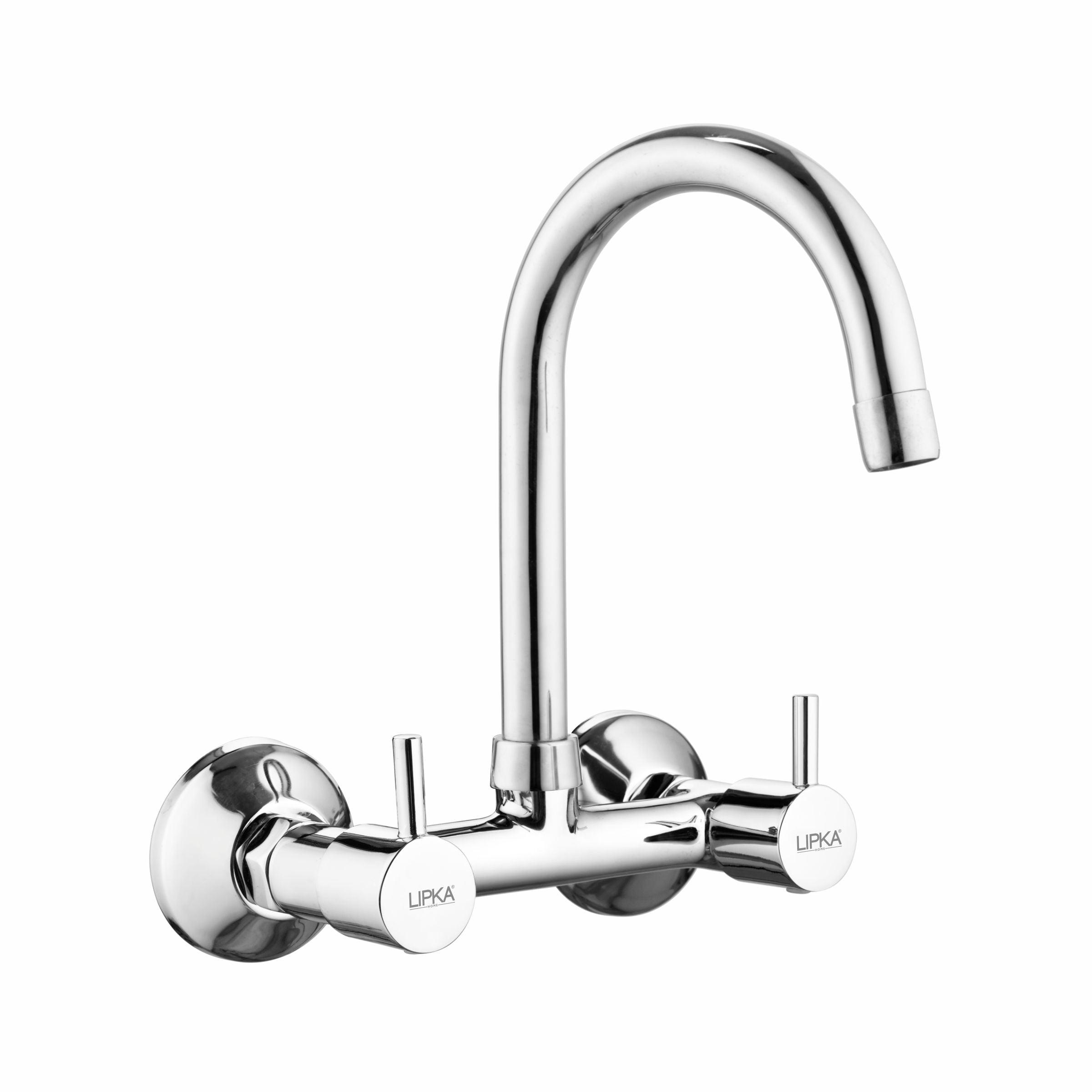 Kyron Sink Mixer Brass Faucet with Round Swivel Spout (15 Inches) - LIPKA - Lipka Home