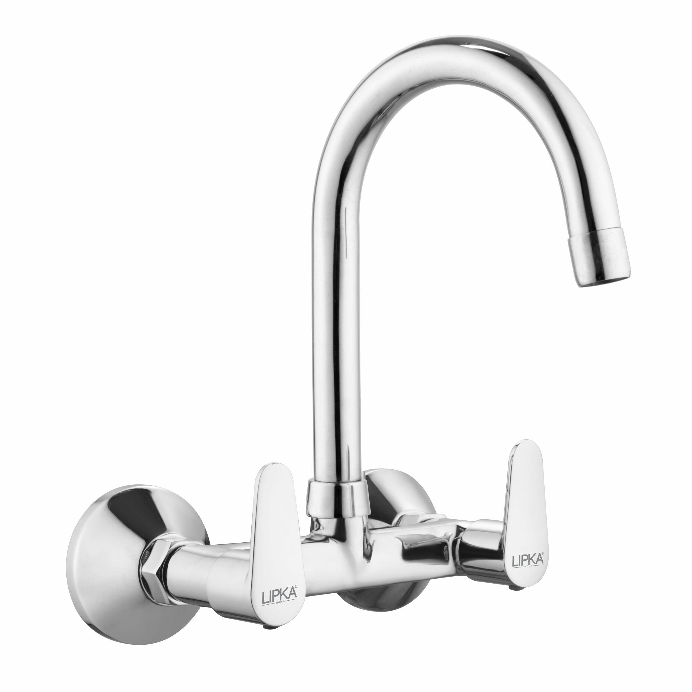 Virgo Sink Mixer Brass Faucet with Round Swivel Spout (15 Inches) - LIPKA - Lipka Home