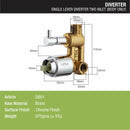 2-inlet Single Lever Brass Diverter (Only Body) - LIPKA - Lipka Home