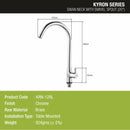 Kyron Swan Neck Brass Faucet with Round Swivel Spout (20 Inches) - LIPKA - Lipka Home