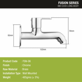 Fusion Long Body Bib Tap Faucet - LIPKA - Lipka Home