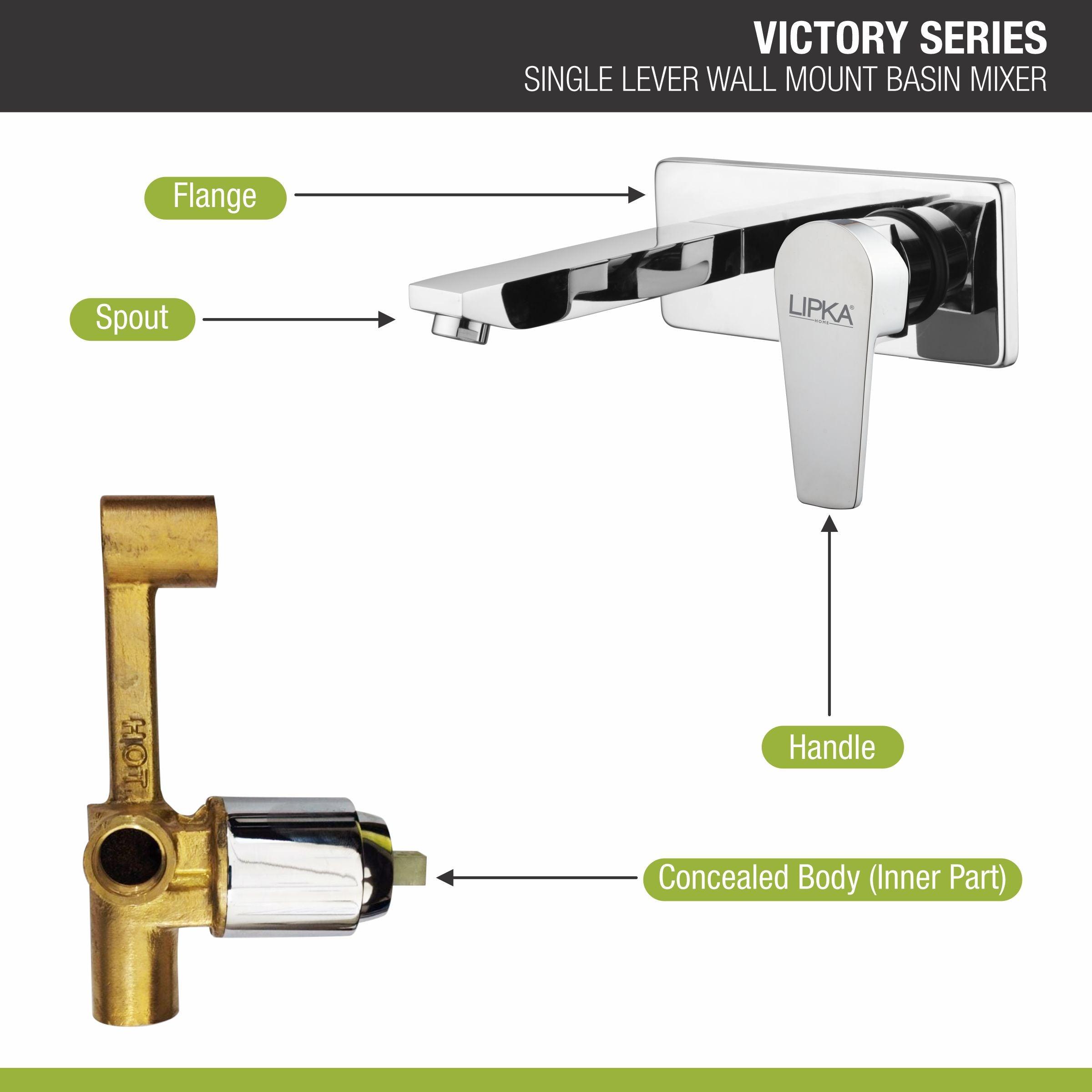 Victory Single Lever Wall Mount Basin Mixer Faucet - LIPKA - Lipka Home