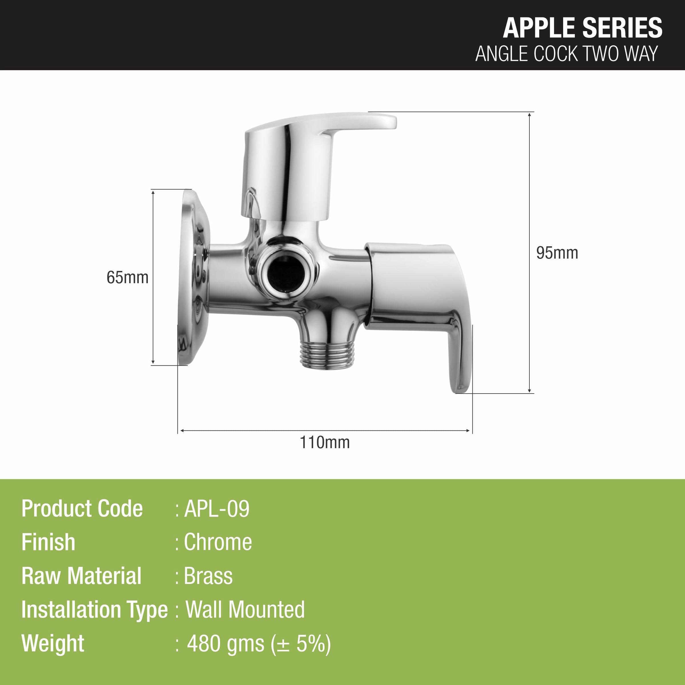 Apple Angle Valve Two Way Double Handle Faucet - LIPKA - Lipka Home
