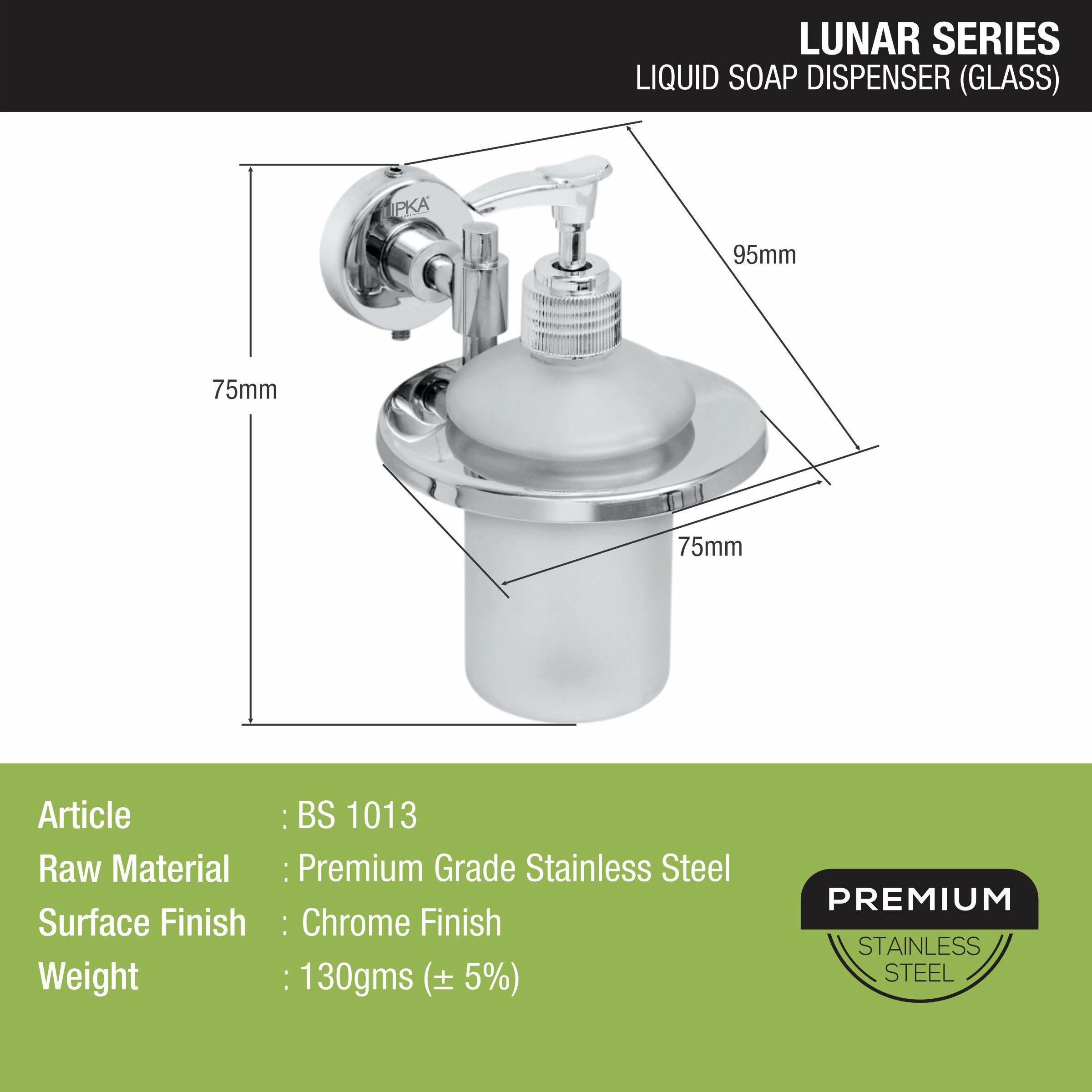 Lunar Liquid Soap Dispenser size and dimension