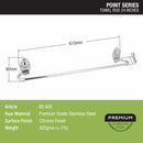 Point Towel Rod (24 Inches) - LIPKA - Lipka Home