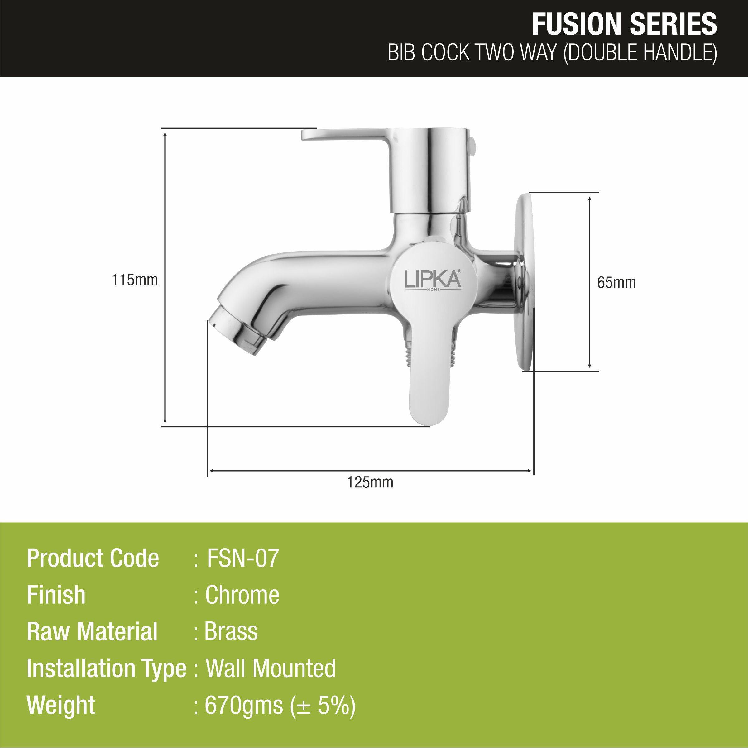 Fusion Two Way Bib Tap Faucet (Double Handle) - LIPKA - Lipka Home