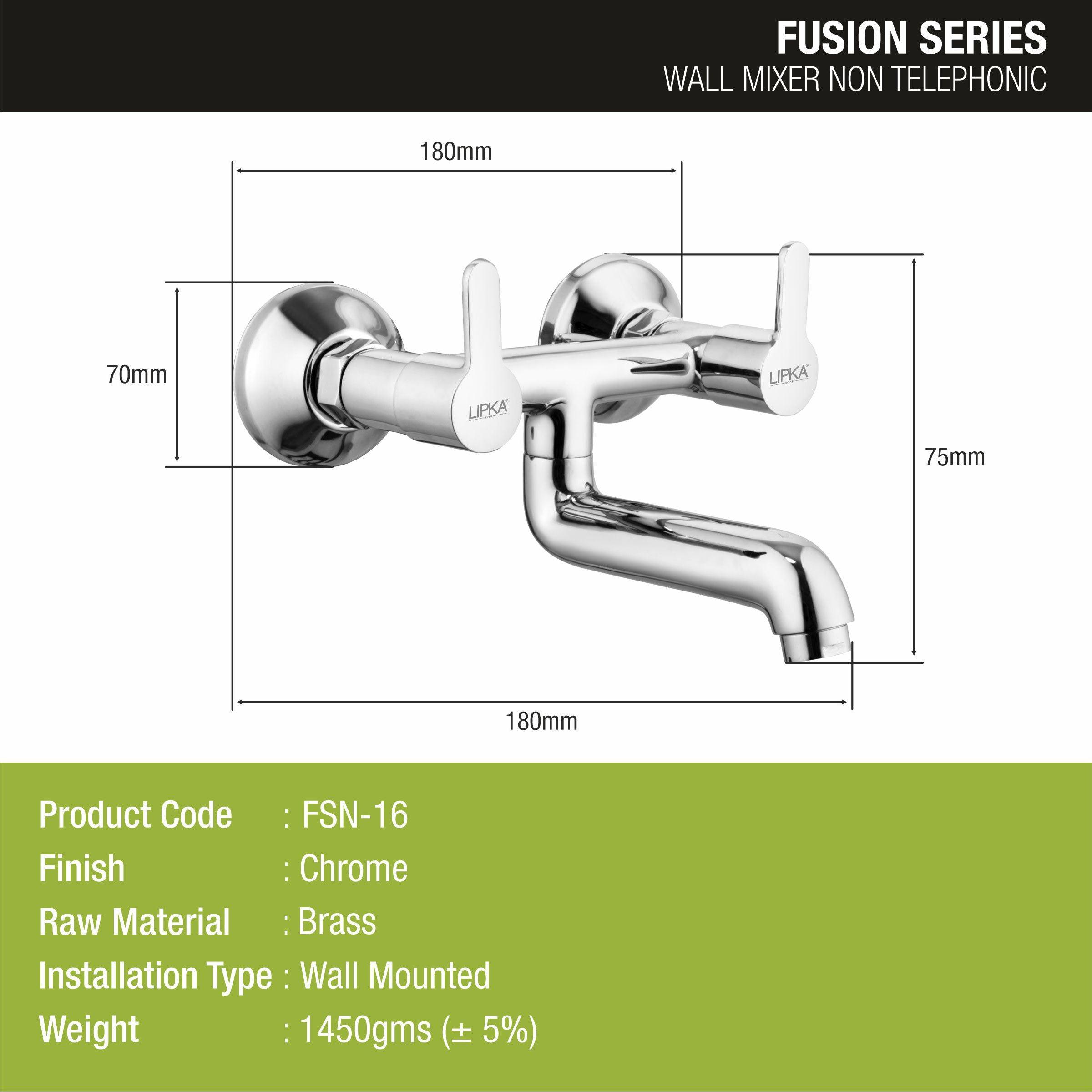 Fusion Wall Mixer Brass Faucet - LIPKA - Lipka Home