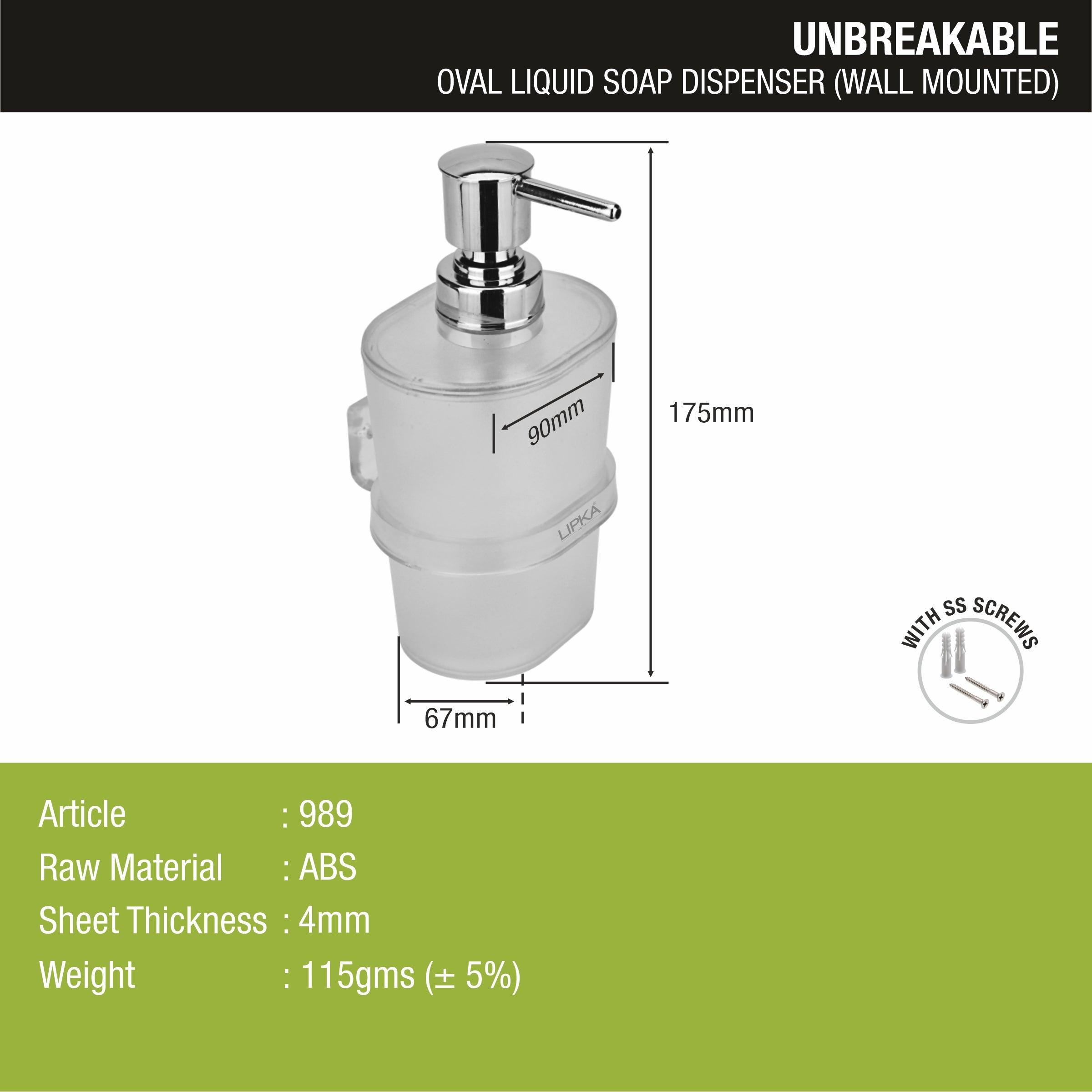 ABS Oval Liquid Soap Dispenser - LIPKA - Lipka Home