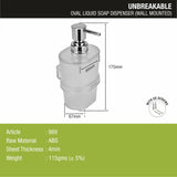 ABS Oval Liquid Soap Dispenser   - LIPKA