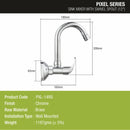 Pixel Sink Mixer Brass Faucet with Round Swivel Spout (12 Inches) - LIPKA - Lipka Home