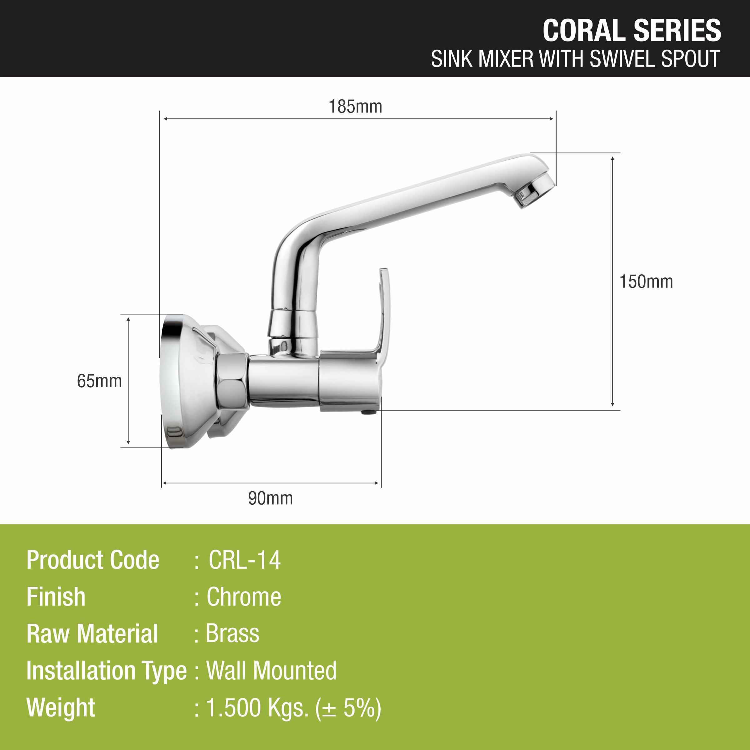 Coral Sink Mixer Brass Faucet with Swivel Spout Faucet - LIPKA - Lipka Home