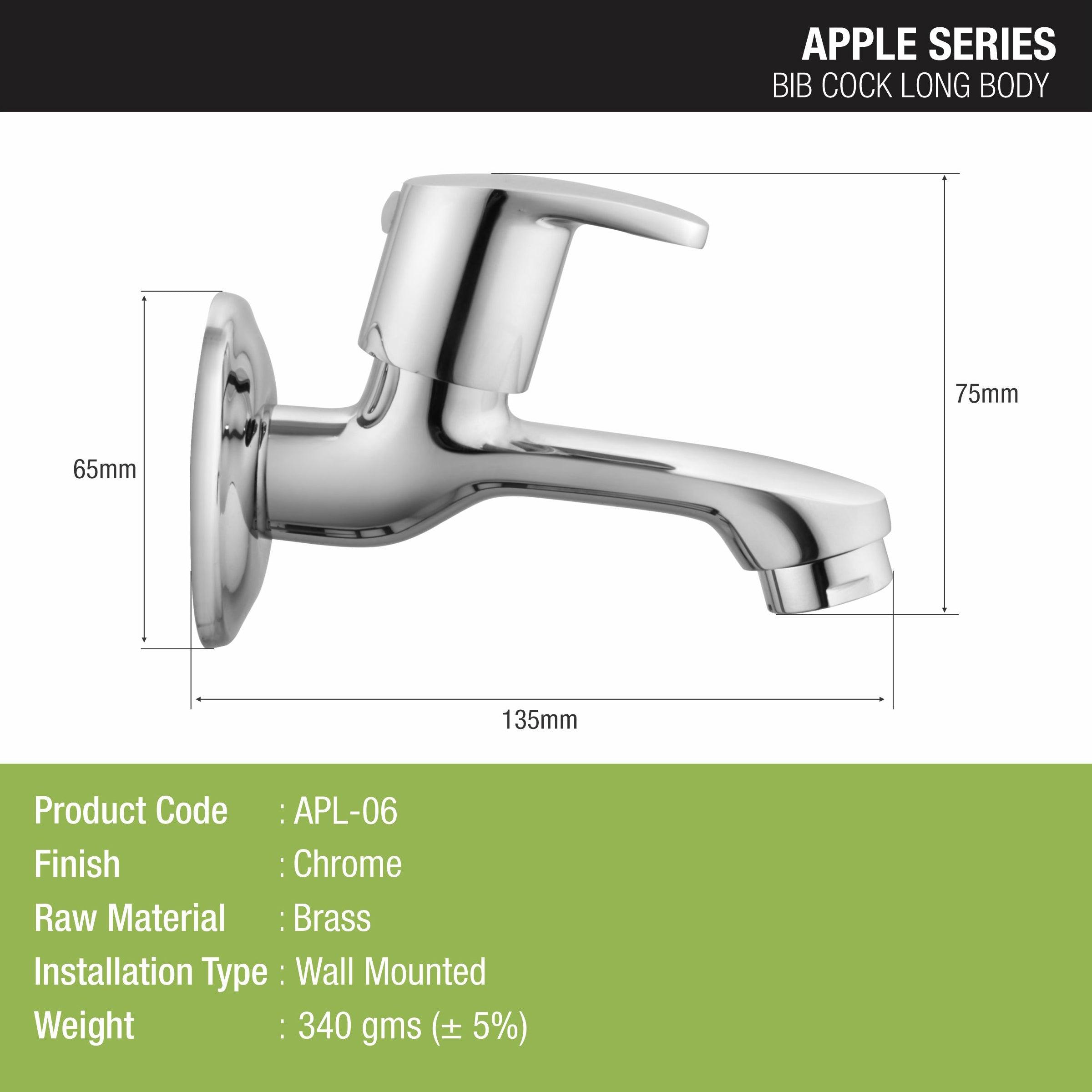 Apple Bib Tap Long Body Brass Faucet - LIPKA - Lipka Home