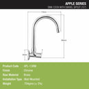 Apple Sink Tap Brass Faucet with Round Swivel Spout (15 Inches) - LIPKA - Lipka Home