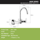 Arise Sink Mixer Brass Faucet with Round Swivel Spout (15 Inches) - LIPKA - Lipka Home
