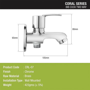 Coral Bib Tap Two Way Brass Faucet - LIPKA - Lipka Home