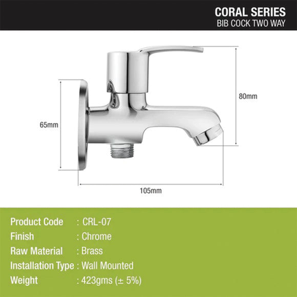 Coral Bib Tap Two Way Brass Faucet - LIPKA - Lipka Home