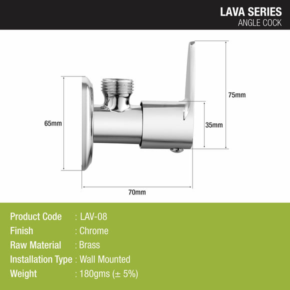 Lava Angle Valve Brass Faucet - LIPKA - Lipka Home
