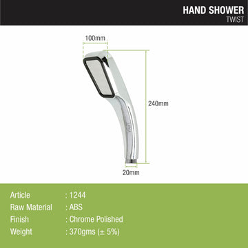 Twist Hand Shower with Holder & 304-Grade Flexible Shower Tube - LIPKA - Lipka Home