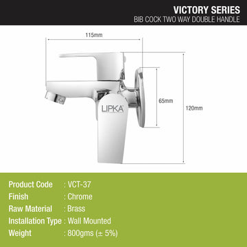 Victory Two Way Bib Tap Faucet (Double Handle) - LIPKA - Lipka Home