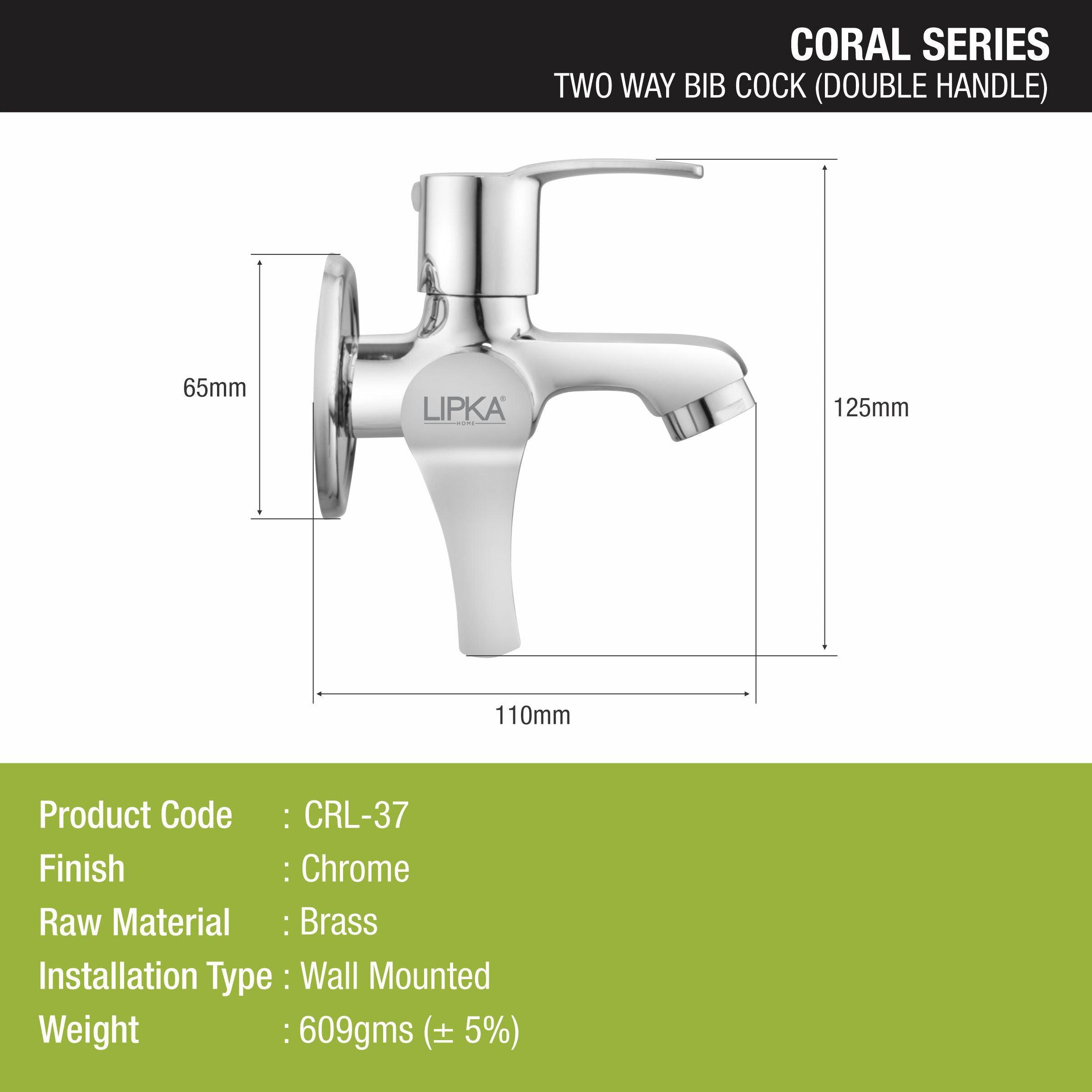 Coral Two Way Bib Tap Faucet (Double Handle) - LIPKA - Lipka Home