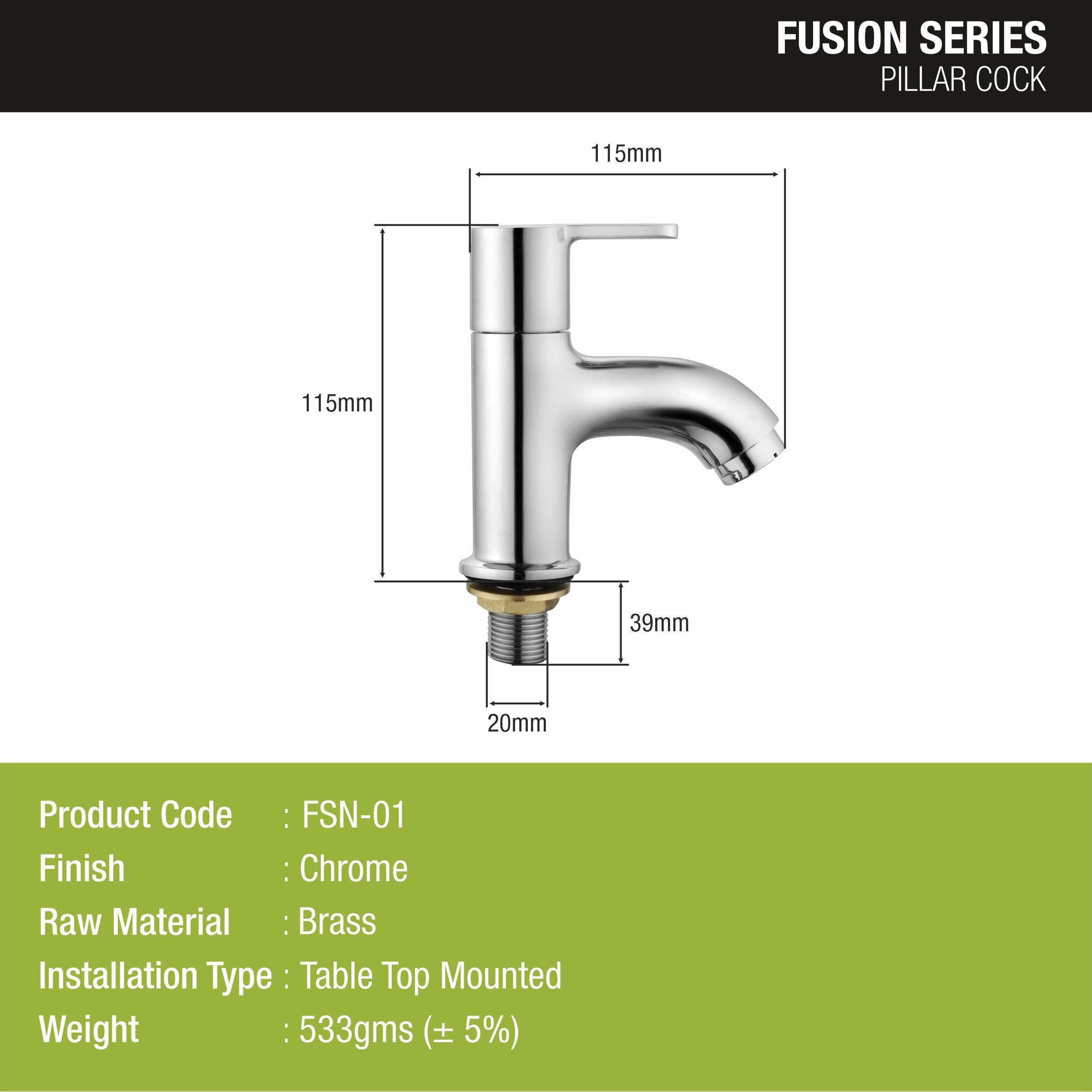 Fusion Pillar Tap Brass Faucet - LIPKA - Lipka Home