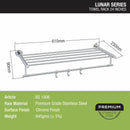 Lunar Towel Rack (24 Inches) - LIPKA - Lipka Home