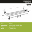 Lance Towel Rack (24 Inches) - LIPKA - Lipka Home