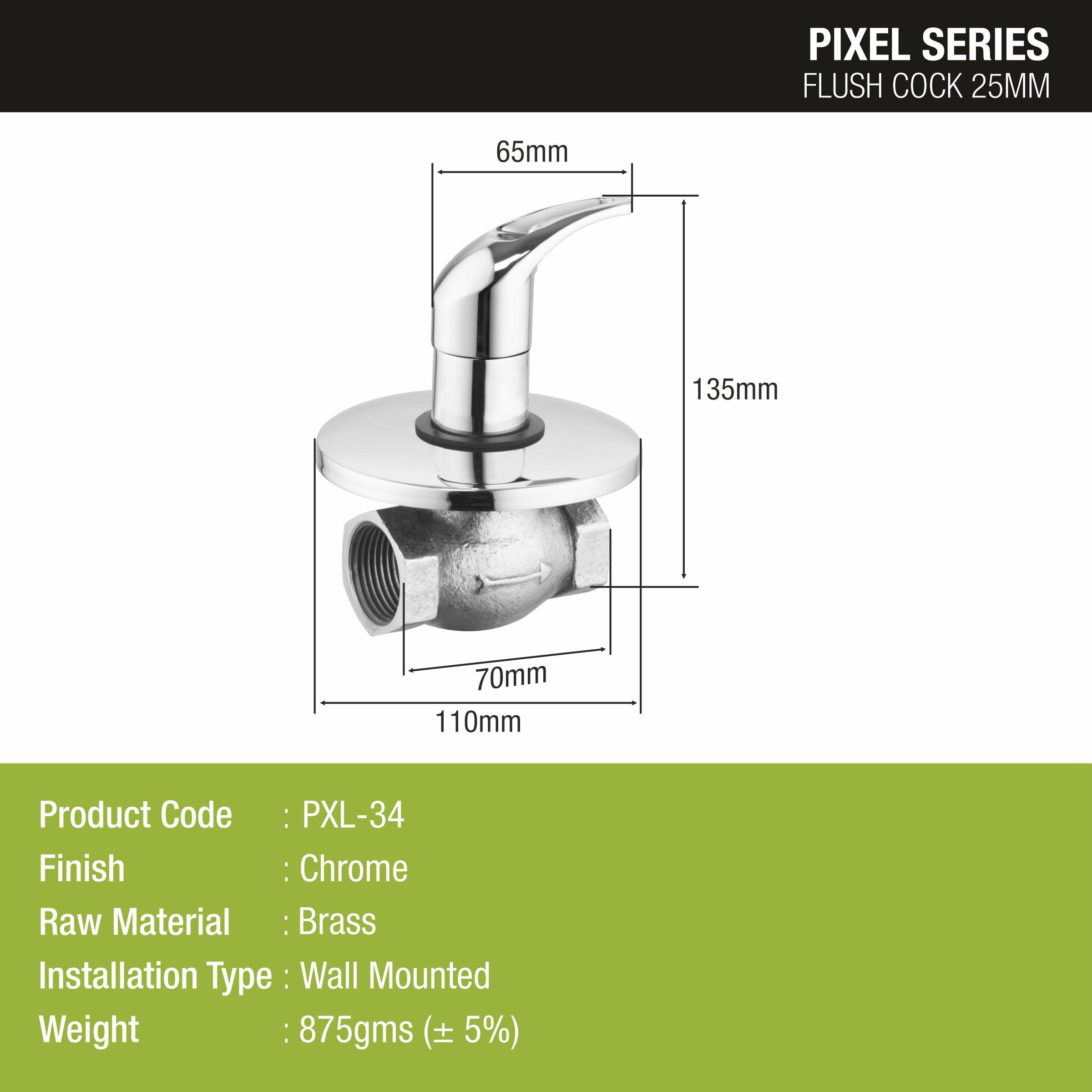 Pixel Flush Cock 25mm Brass Faucet - LIPKA - Lipka Home