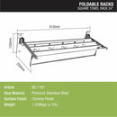 Square Foldable Rack (24 Inches) - LIPKA - Lipka Home