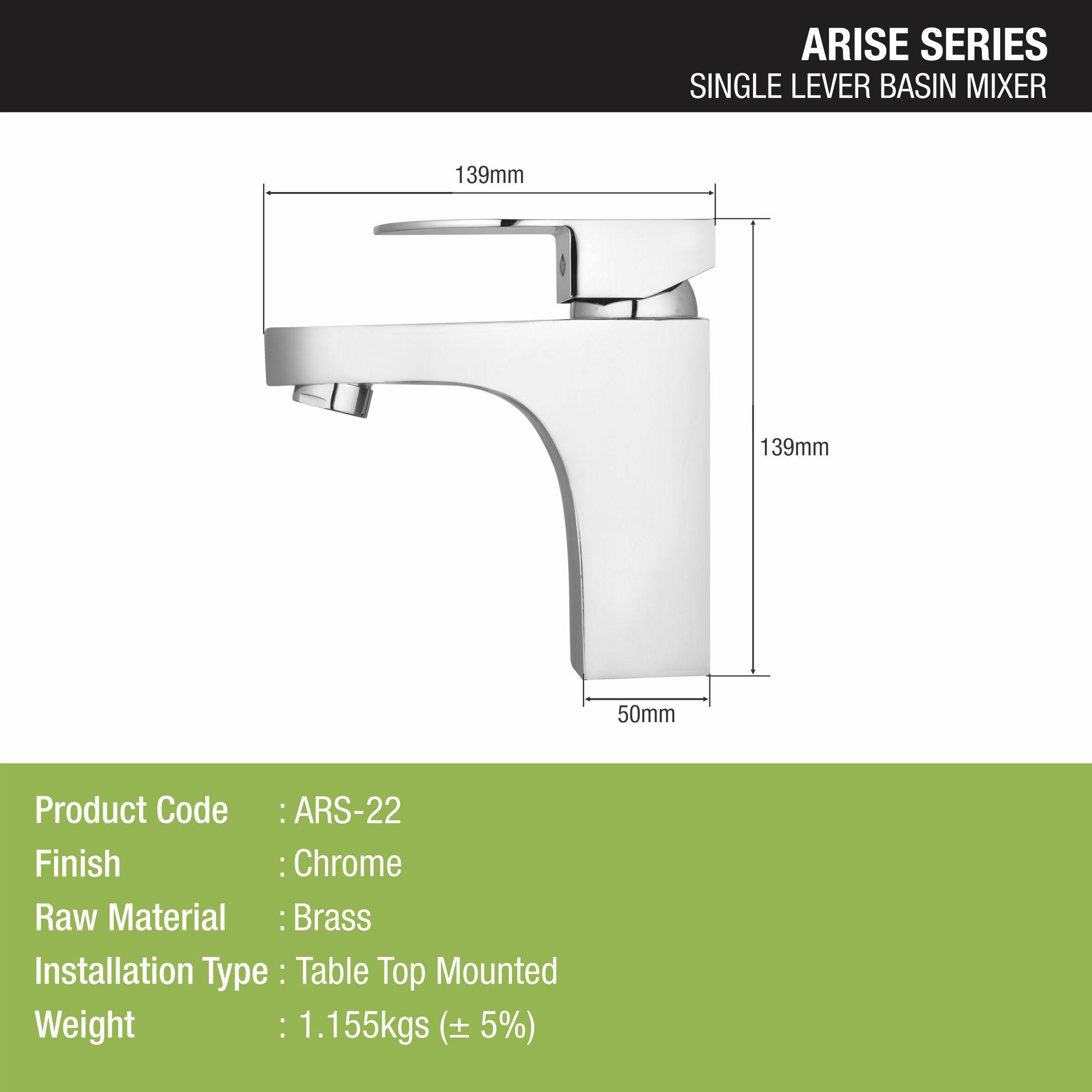 Arise Single Lever Basin Mixer Brass Faucet - LIPKA - Lipka Home