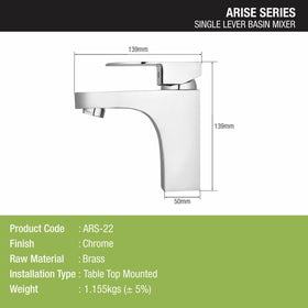 Arise Single Lever Basin Mixer Brass Faucet - LIPKA - Lipka Home